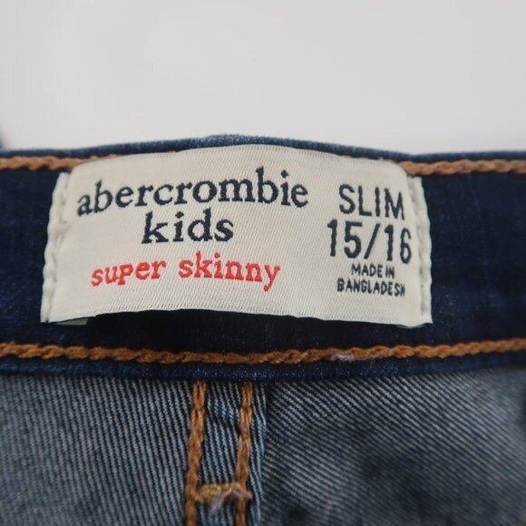 Abercrombie Kids Super Skinny Jeans Size Slim 15/16 - Picture 4 of 7